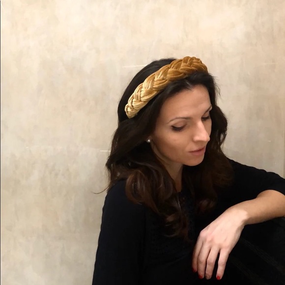 Luxury▪️Padded Golden Velvet Headband ▪️ - Picture 1 of 7